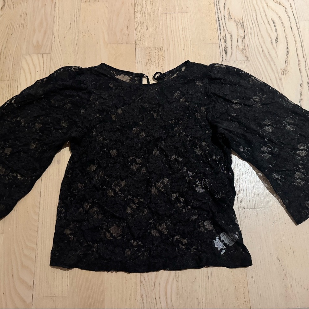 Black Lace Women's Top